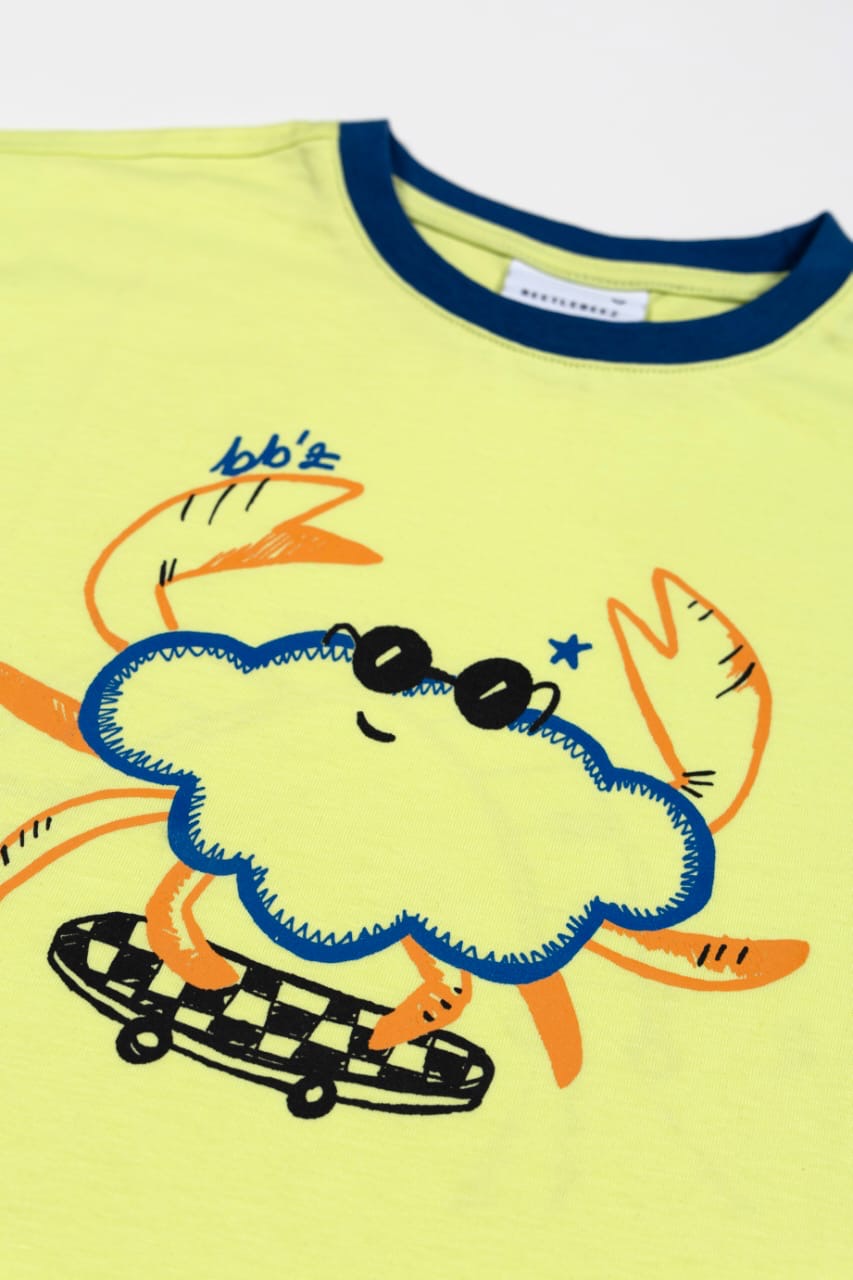 Crab On Board - Yellow