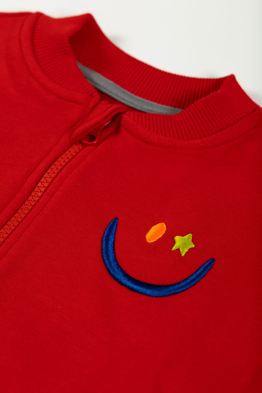 Giggle Zipped Sweatshirt