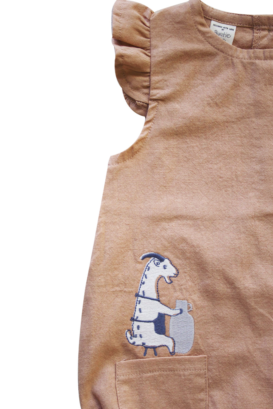 Goat Woven Bubble Onesie