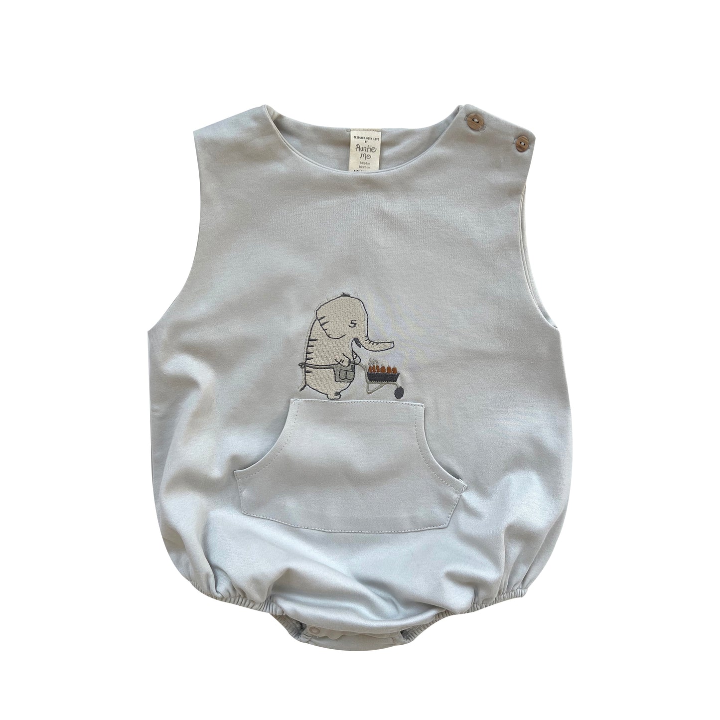 Rainy Day Elephant Bubble Onesie