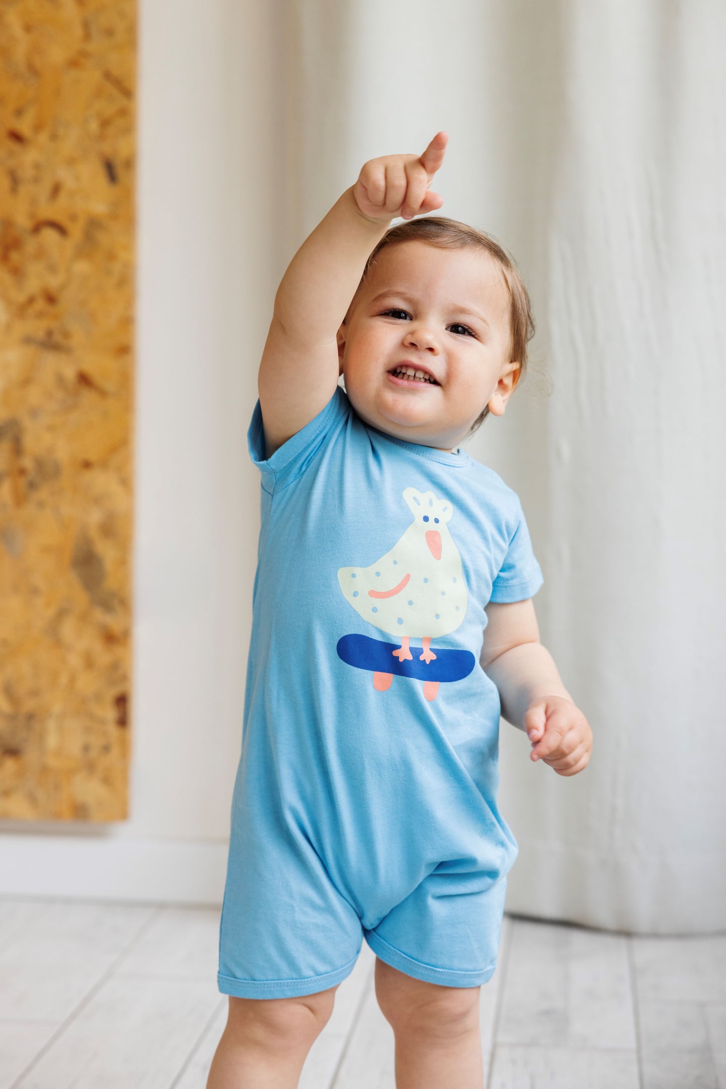 “Sunny” Romper - Light Blue