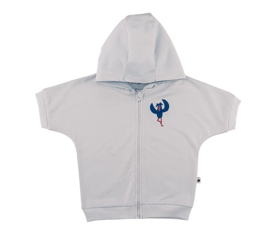 « Breeze » Light Hooded Sweatshirt - Light Grey