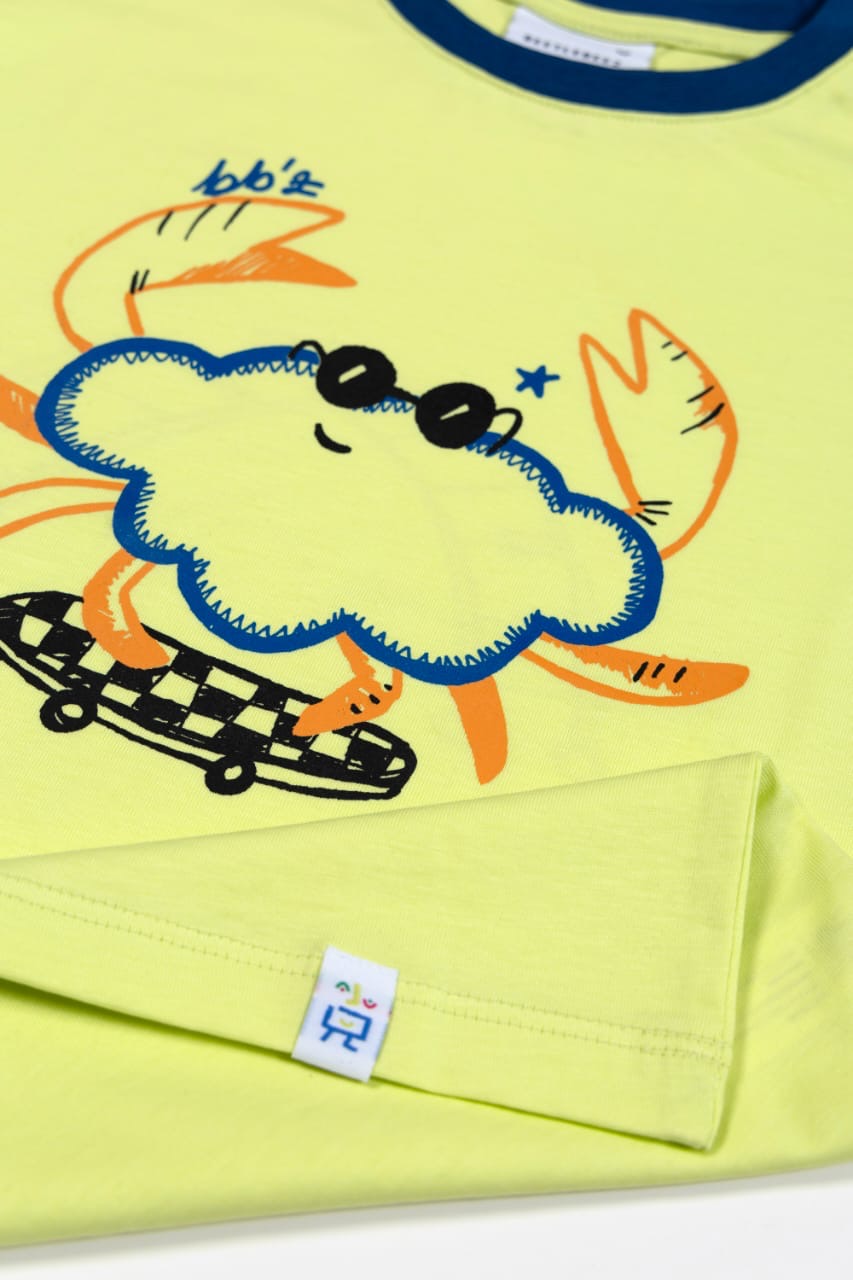 Crab On Board - Yellow