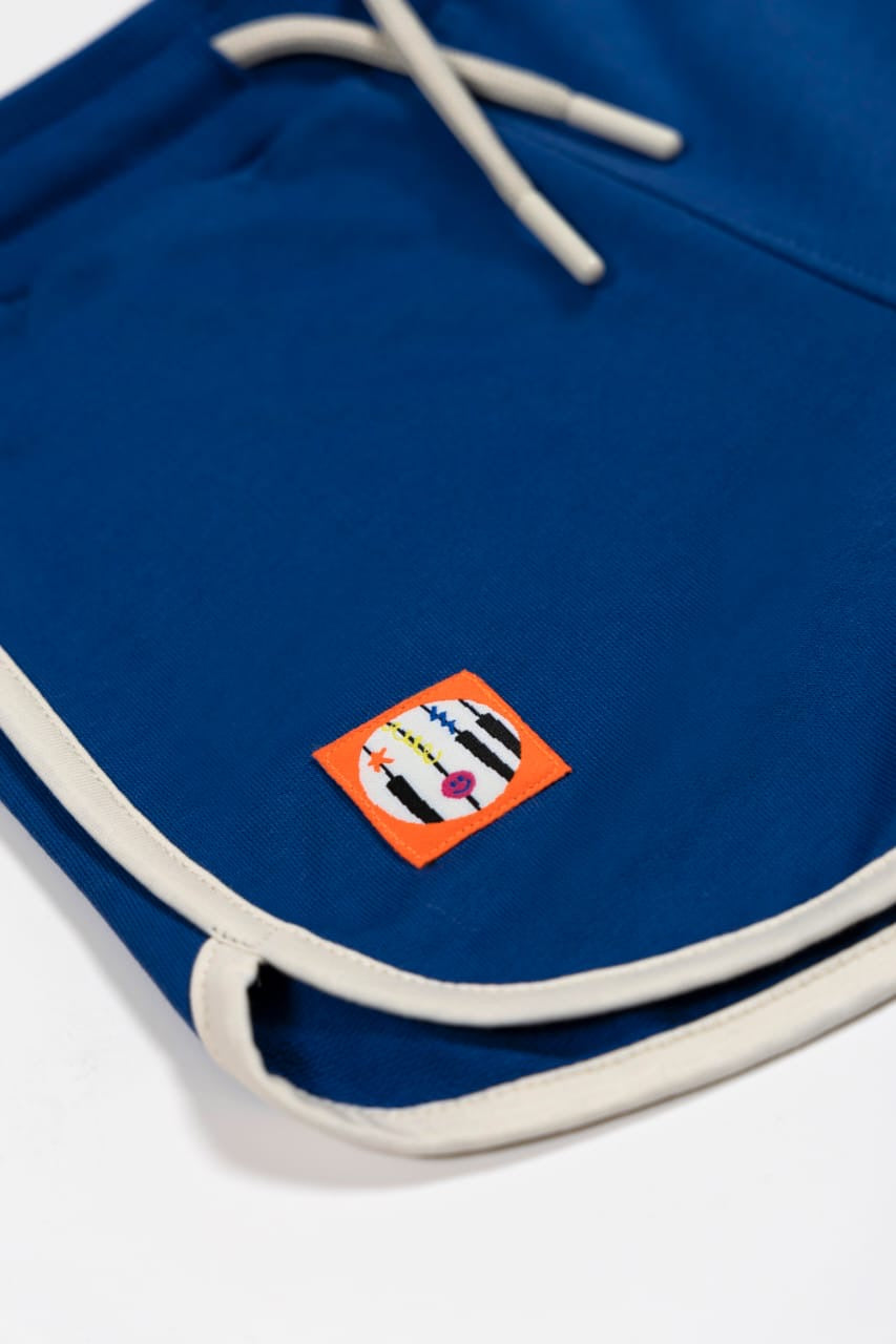 Retro Trim - Navy Blue/White Trim