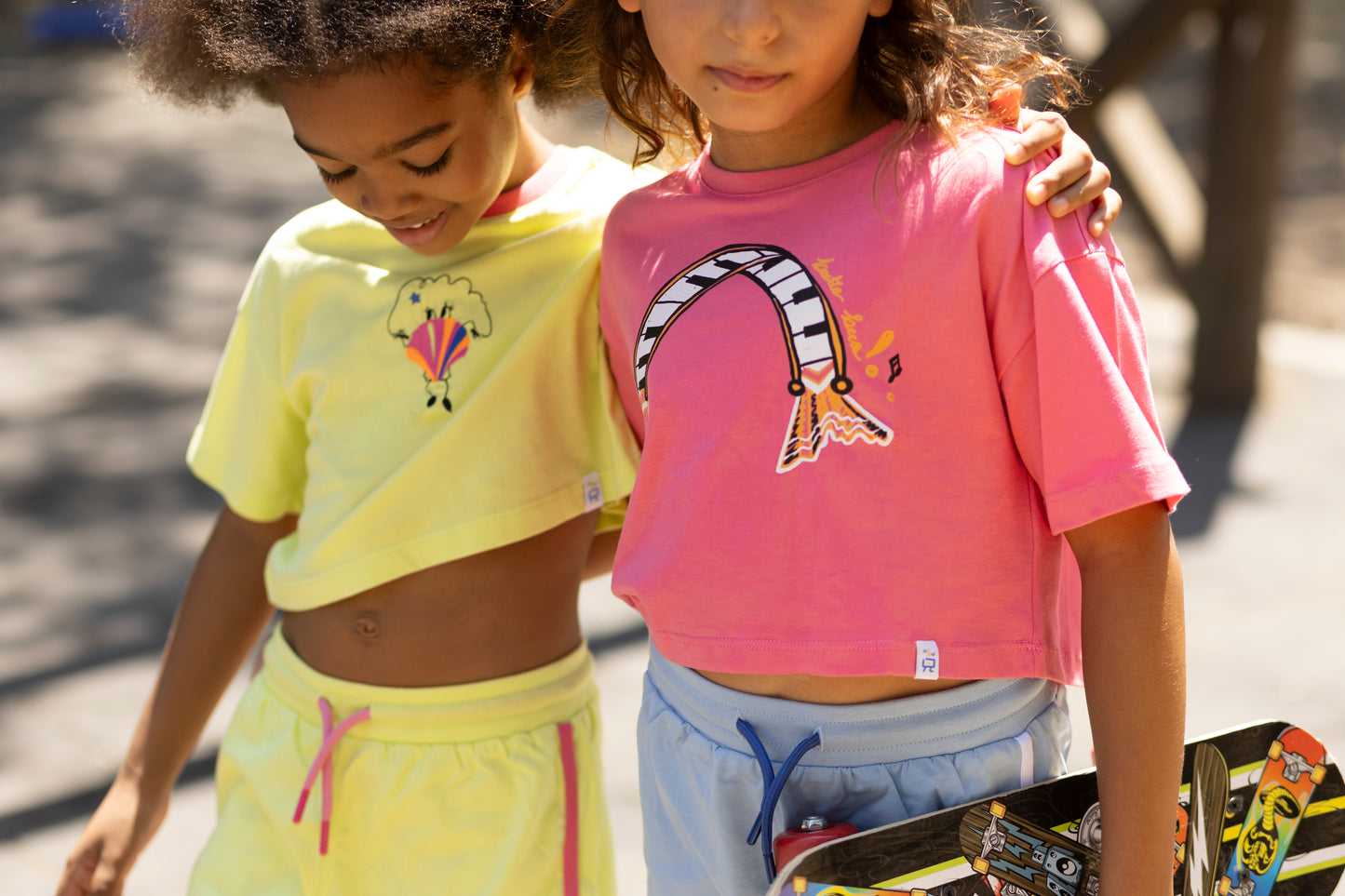 Piano Fish Crop Top