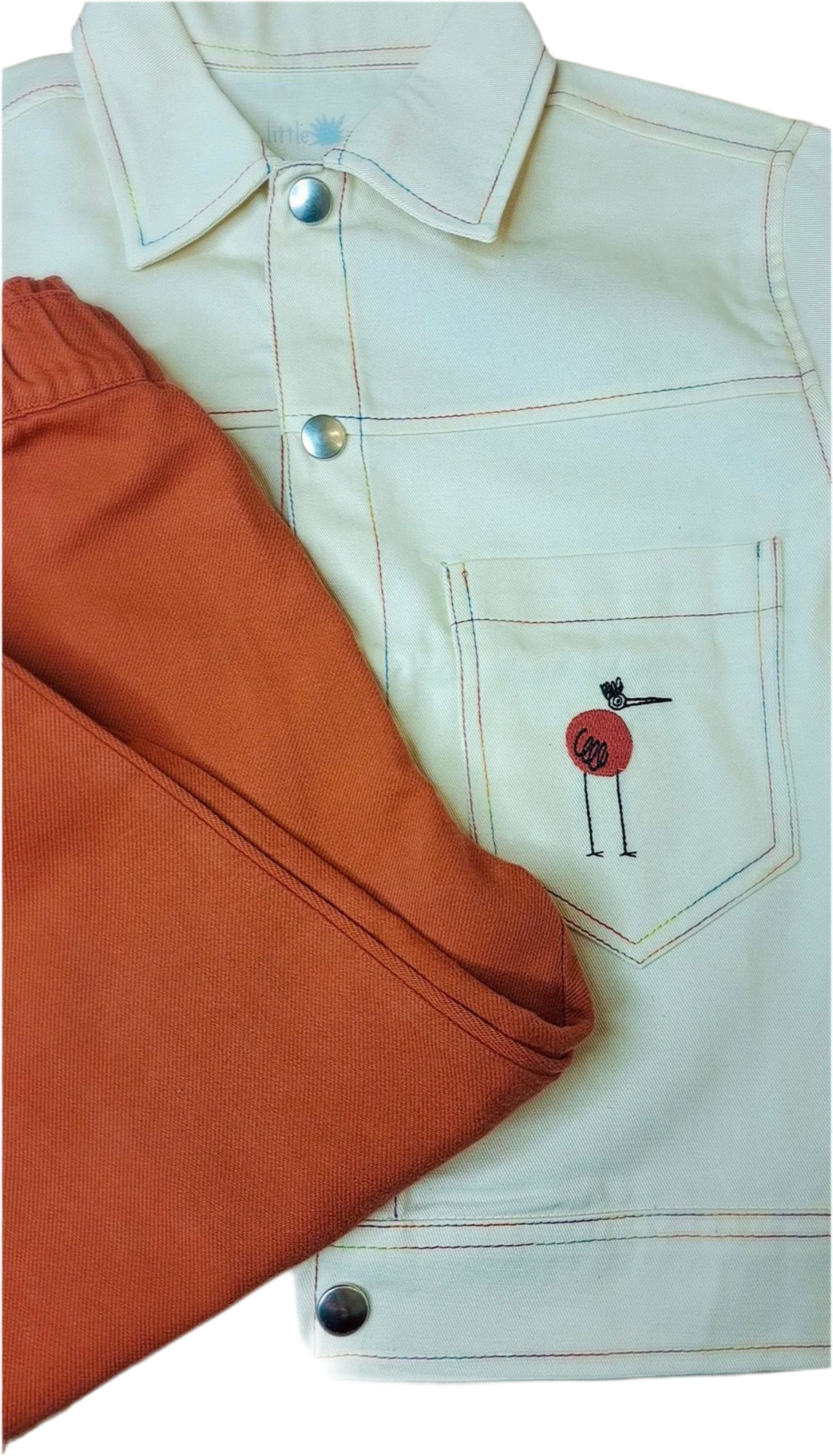 "Slouchy" Canvas Pants - Terracotta