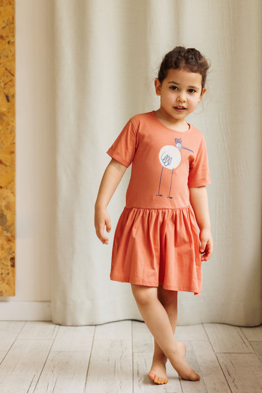 "Light" Jersey Dress - Pink Terracotta