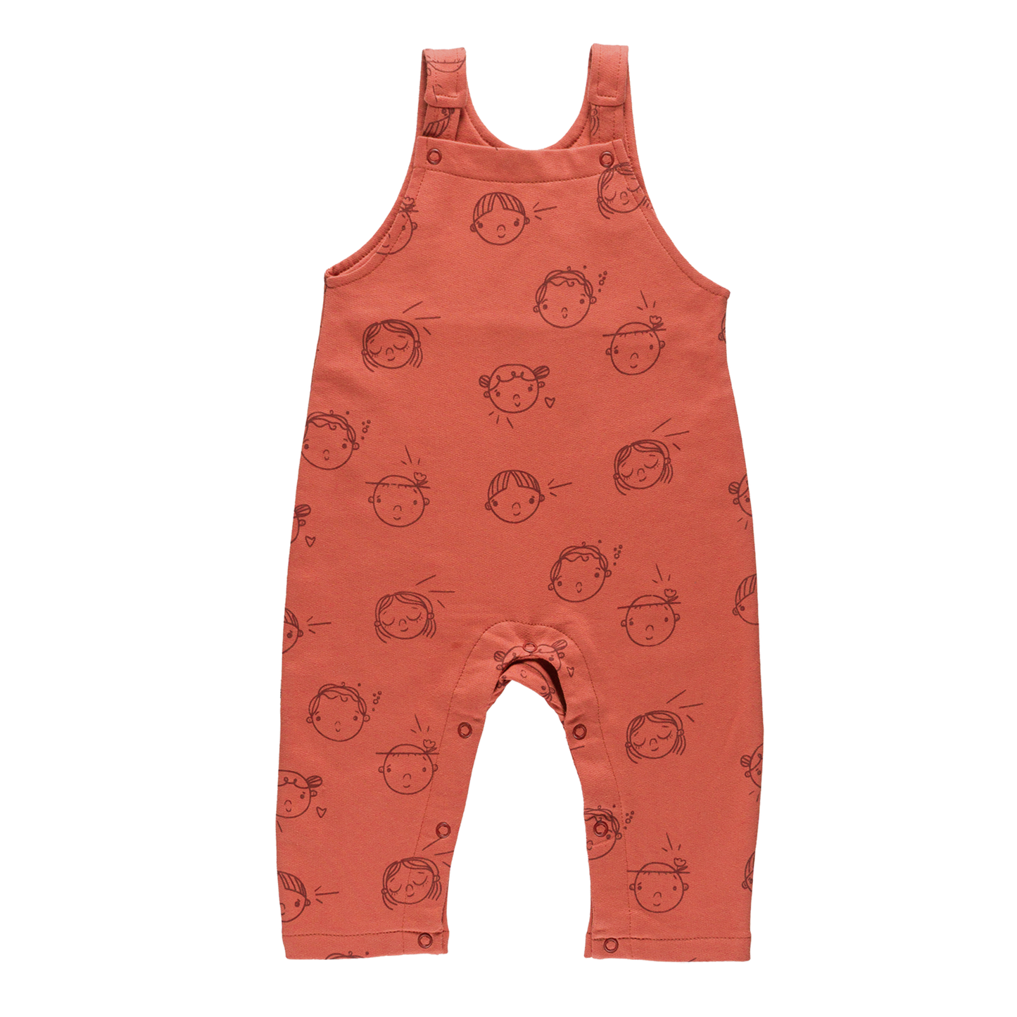 Dungarees Set - Terracotta